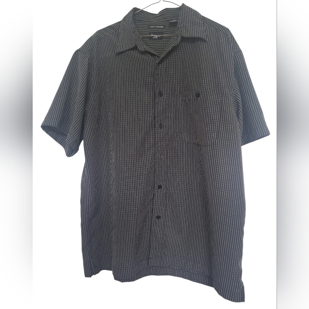 Haggar Men's Short-sleeve, Button-down Shirt 